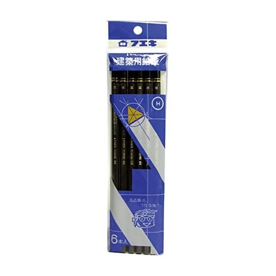 Fueki Architectural Pencils H 6-Pack KEH-6 Hard