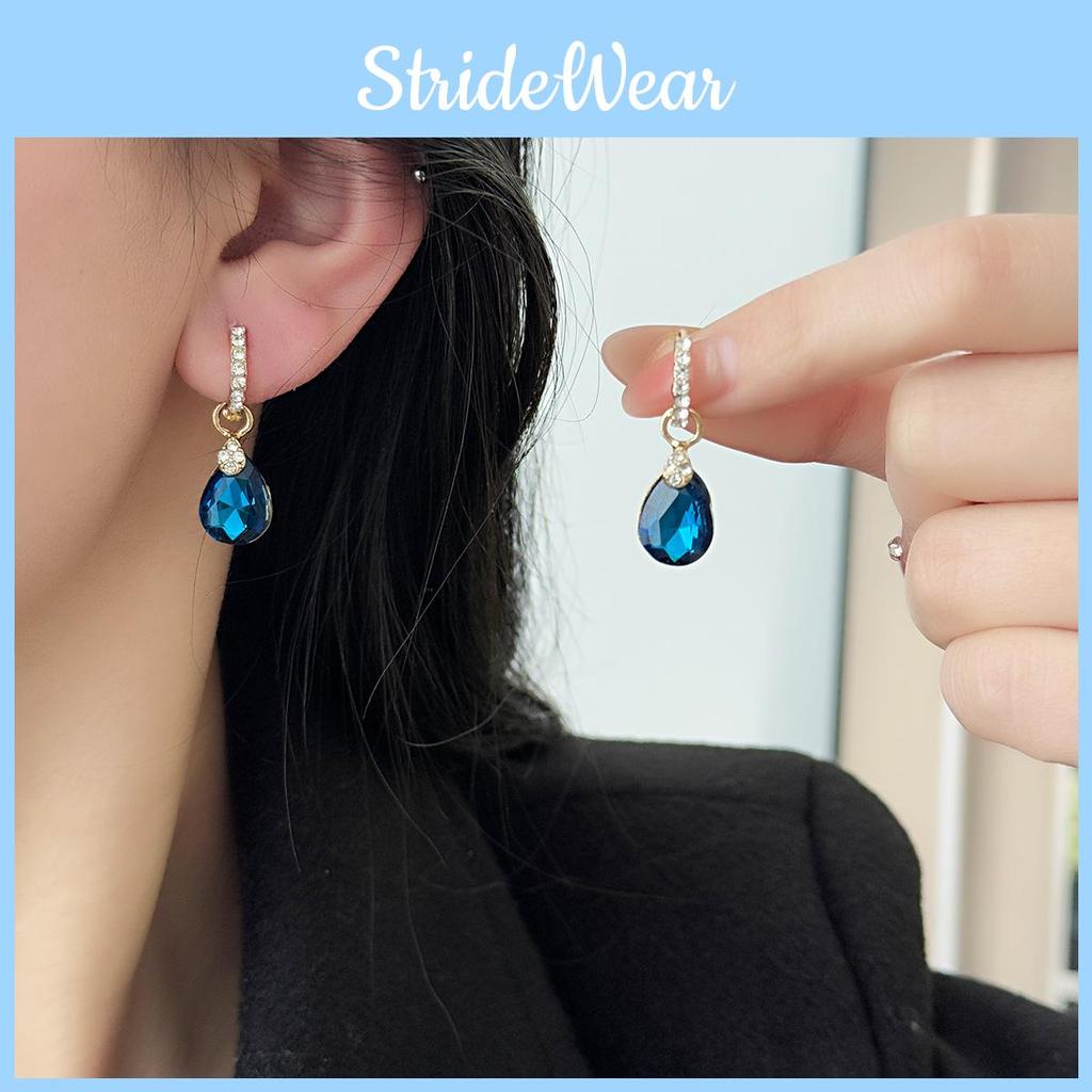 Water Natural Drop Earrings For Women With Alloy Material And Elegant Design