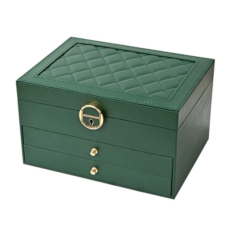Elegant Jewelry Holder Spacious Multi Tiered Necklace and Earring Organizer with Compartments Jewellery Stoarge Box