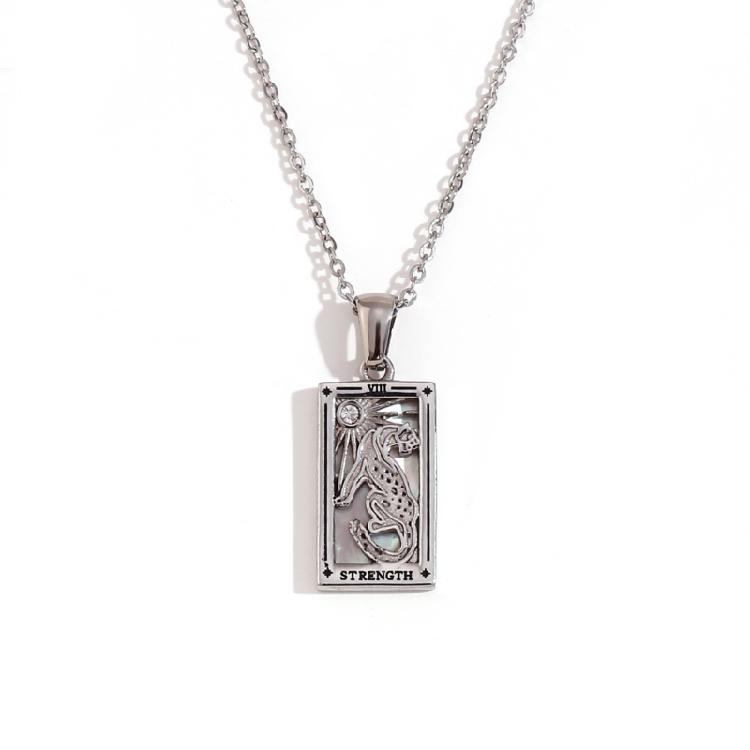 Trendy Minimalist Tarot Inspired Necklace With Creatvie Symbols And Lightweight Design For Comfortable Daily Wear
