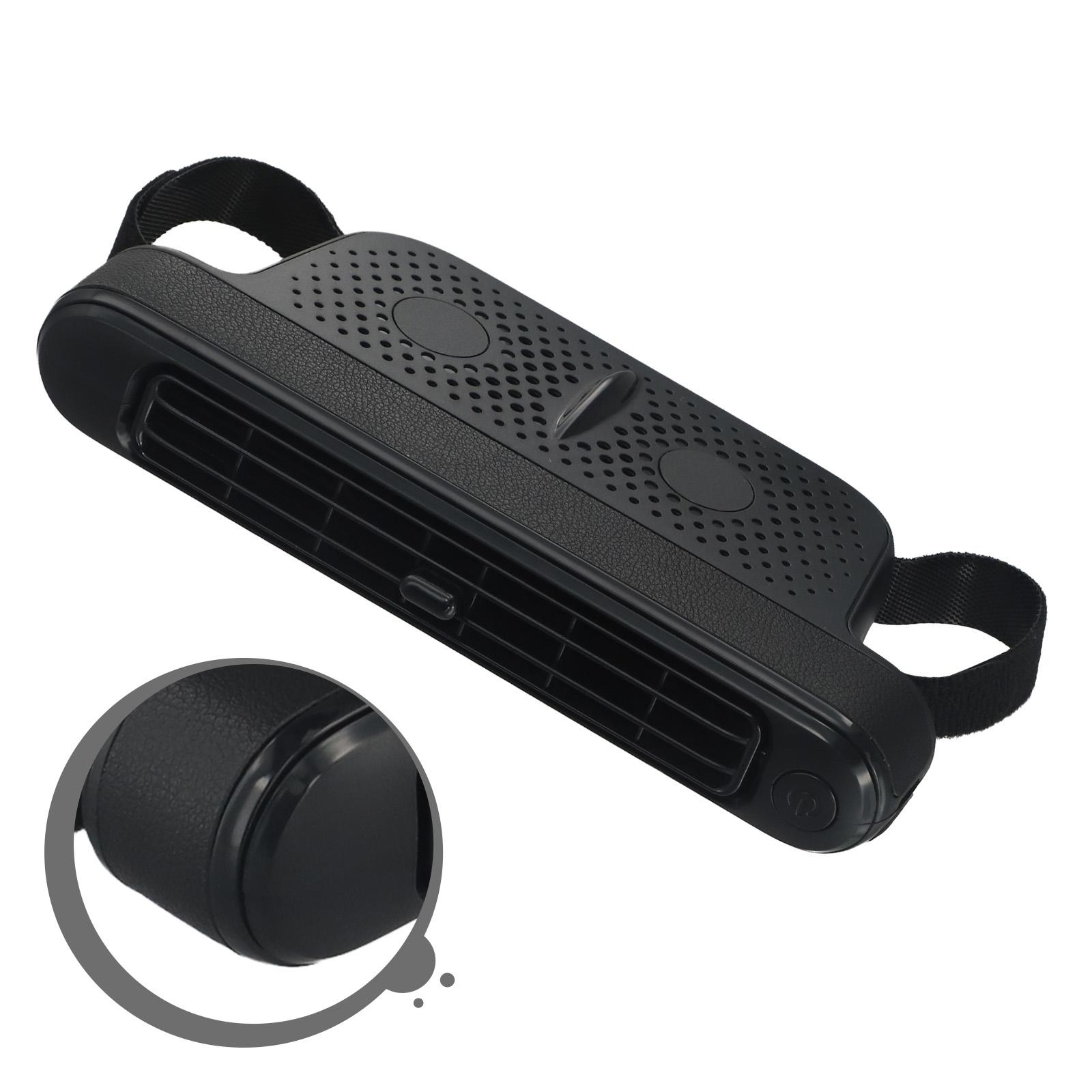 

USB-вентилятор для охлаждения автомобиля Автомобильный большой ветряной электрический вентилятор Задний вентилятор для скамьи чёрный