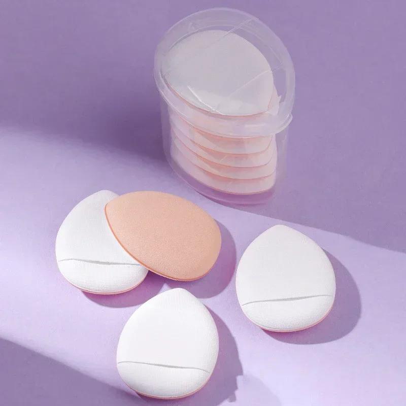 6/10Pcs Mini Finger Puff Foundation Small Air Cushion Powder Sponge Face Concealer BB Cream Cosmetic Applicator Makeup Tools