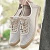 Summer New Outdoor Elastic Mesh Shoe Hollow Out Men Flats Damping Breathable Loafers Fashion Casual Shoes Slip on Shoes Footwear