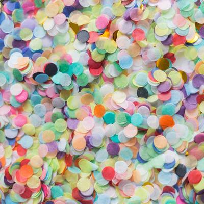 Mode Ornamente Festival 1 cm rund DIY Baby Konfetti Geburtstag Dusche Papier Hochzeit Party Glitter Dekor