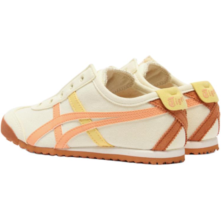 ONITSUKA TIGER Mexico 66 Slip-On Comfortable Fashion Kids Casual Shoes Kids Sneaker Beige Orange 1184A085-750