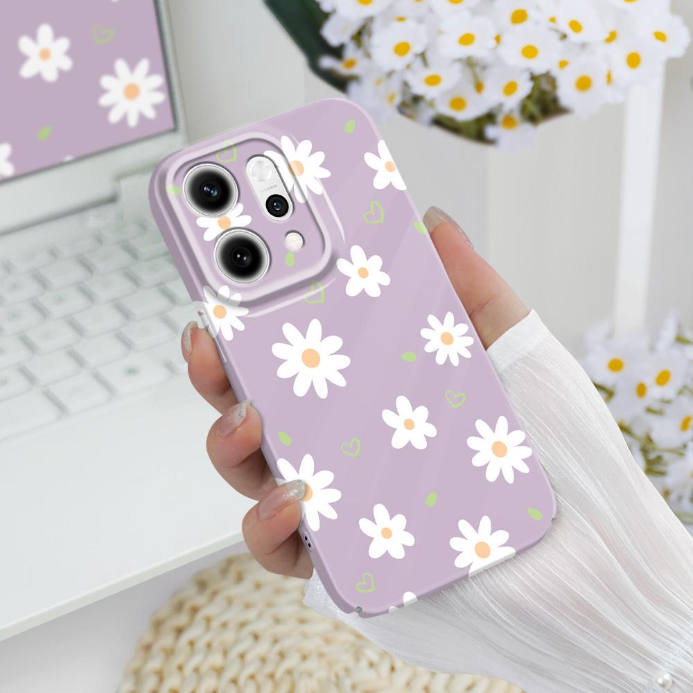 Tender Daisy Phone Case For OPPO Reno 14 14F 13 13F 12 12F 11 11F 10 8 8Z 8T 7 7Z Pro 4G 5G Film Hard Cover