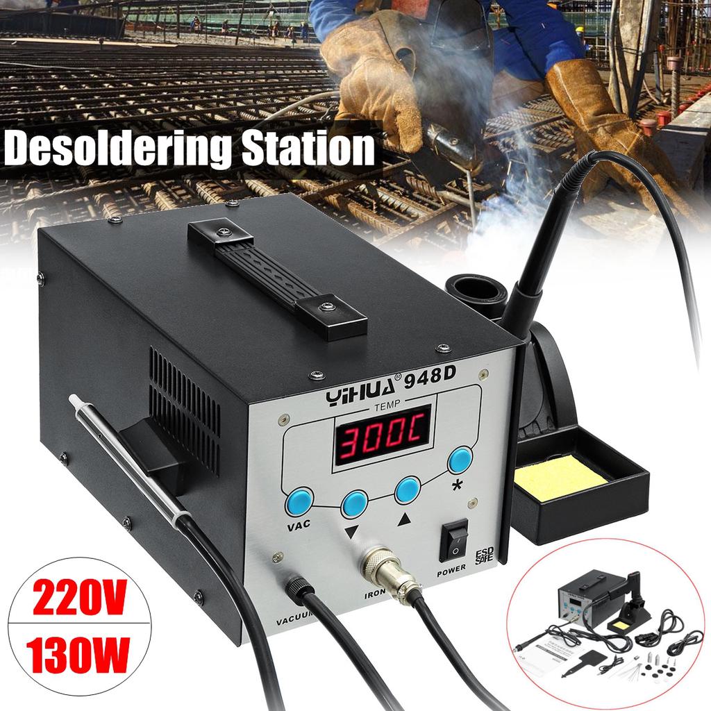 Buy 2 In 1 Soldering Station Desolder Gun 130W 220V LCD Digital Display