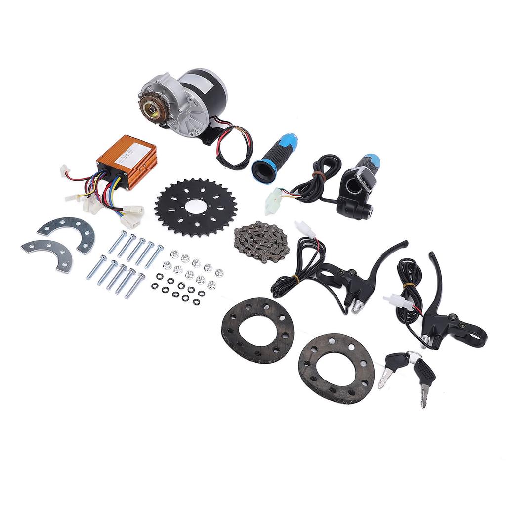 36V 350W 16T Brushed Gear Motor Kit CW CCW Reduction Motor Modification Kit for Electric Scooters Cycles