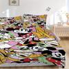 3pcs set Mickey Mouse, Disney1pc of quilt cover+2pcs of pillowcase, no core, print bedding, All Seasons Bedroom Setting027