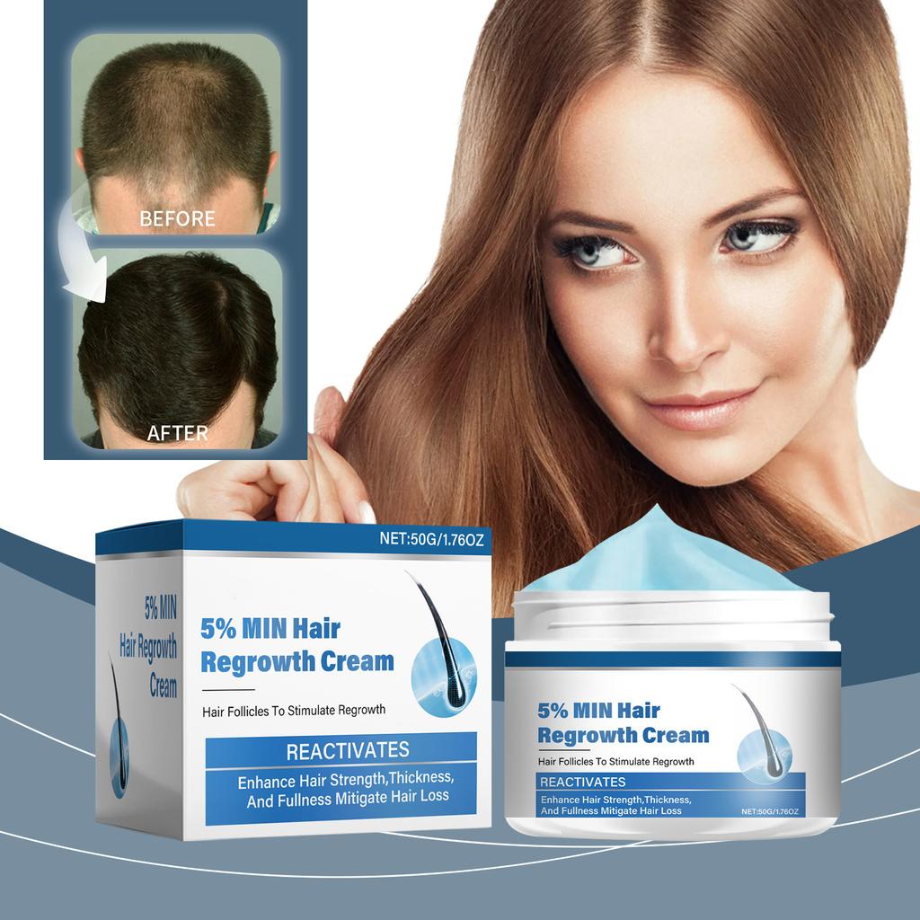 Haarwuchscreme gegen Haarausfall, stärkt und glättet, nährt, bereichert, spendet Feuchtigkeit und pflegt das Haar.