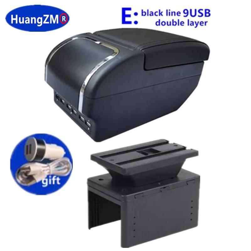 Universelle Auto-Armlehnenbox Universelle Mittelkonsolen-Armlehne Großer Stauraum Zentrale Aufbewahrungsbox mit Becherhalter Aschenbecher