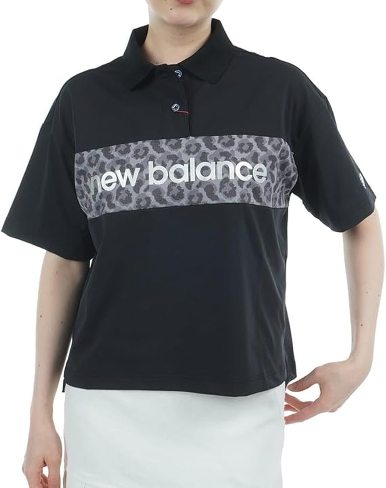 

Новая футболка-поло с коротким рукавом New Balance Big Quick Cool до размера 1 женская (Влагоотводящий, Сохнущий, На ощупь) / 012-5160503 010_Черный, [M]