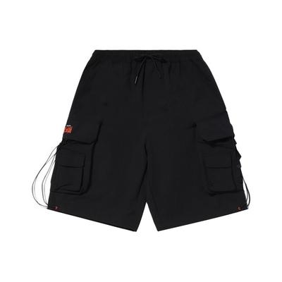 Li Ning CF Unyielding Series Multi-Pocket Casual Sports Shorts Men Shorts Black AKSQ431-1
