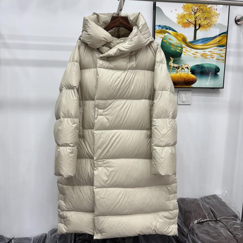 Womens Long Winter Down Coat With Hood Thick Warm Duck Jacket Oversized Loose Fit Daily Wear