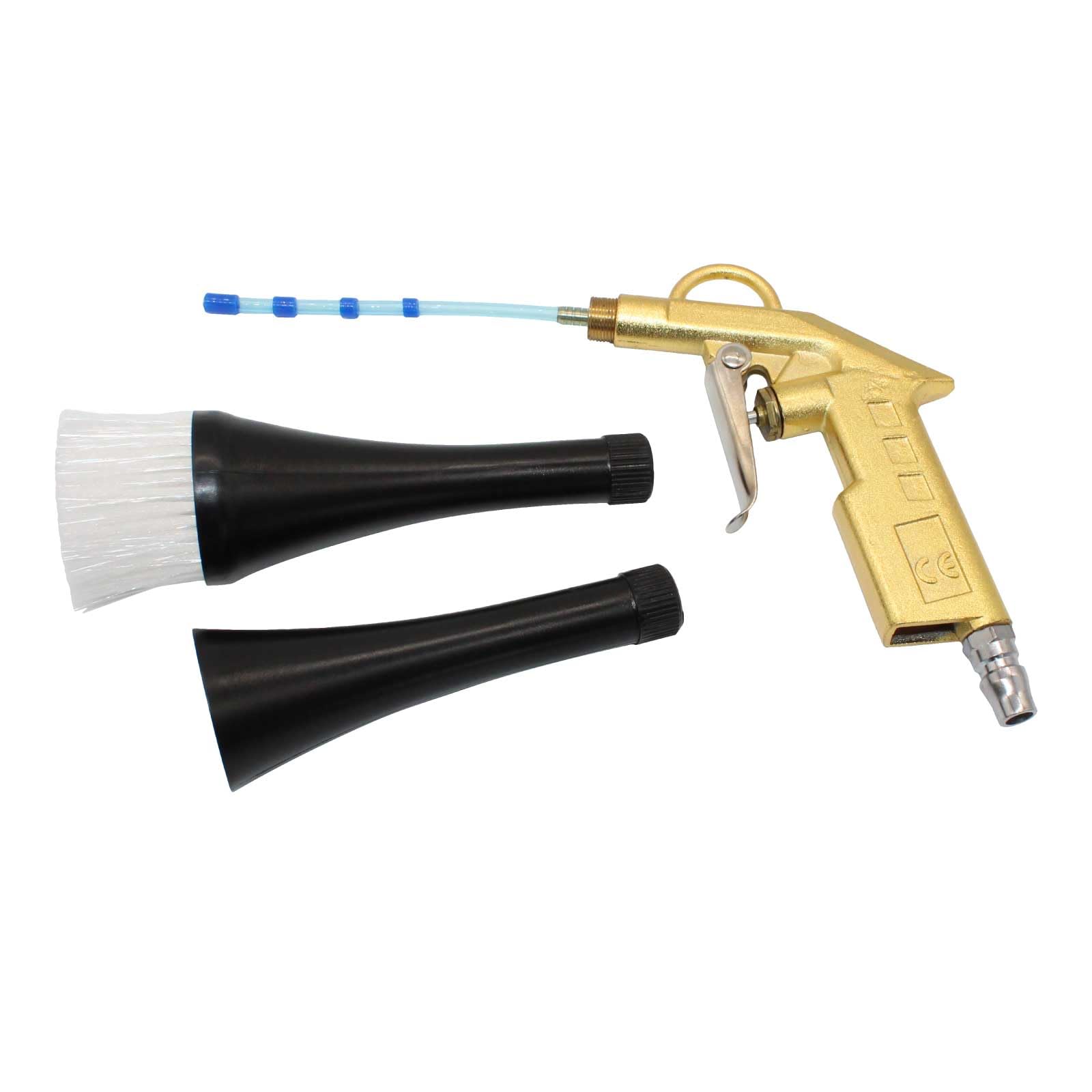 

Funriche Car Wash Pulse Air Gun Brush Car Interior Tornado Air Blow Gap Wind Gold [Nozzle + + Horn] Set, Cleaning, Duster, Cleaning, Pressure,