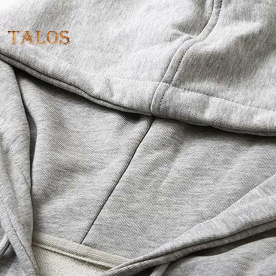 Frühlings- und Herbstmantel für Herren, mit Kapuze, Kordelzug, Reißverschluss, einfarbig, elastische Bündchen, lockerer Sportmantel, dicke Plüsch-Oberbekleidung für verschiedene Anlässe