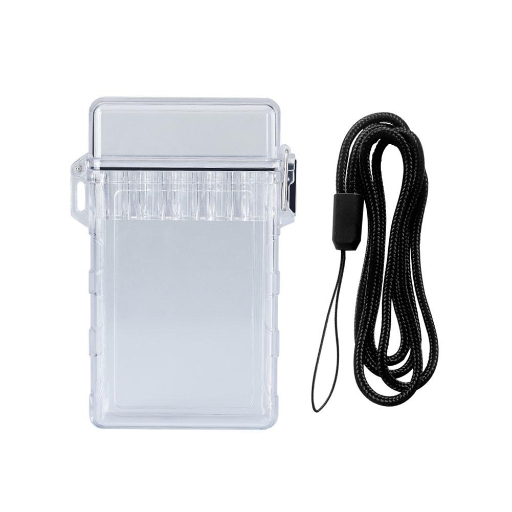 Outdoor EDC Transparent Cigarette Case Waterproof Cigarettes Box Holder Cigarette Box for Men Women