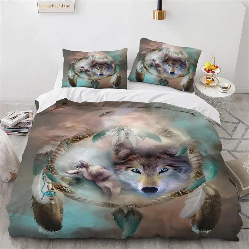3D Tier Wolf Fuchs Elch Bettwäsche Set Einzel Twin Doppel Queen King Cal King Größe Bettwäsche Set
