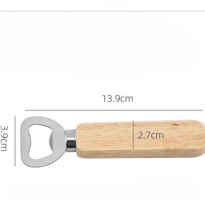 Wood Handle Beer Bottle Opener, Stainless Steel Beer Bottle Opener, Solid Wood Beer Bottle Key Bottle opener