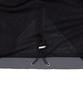 STANDARDERROR 87-Stan267 Nylon Shoulder Track Color Block Curved Hood Windbreaker Black
