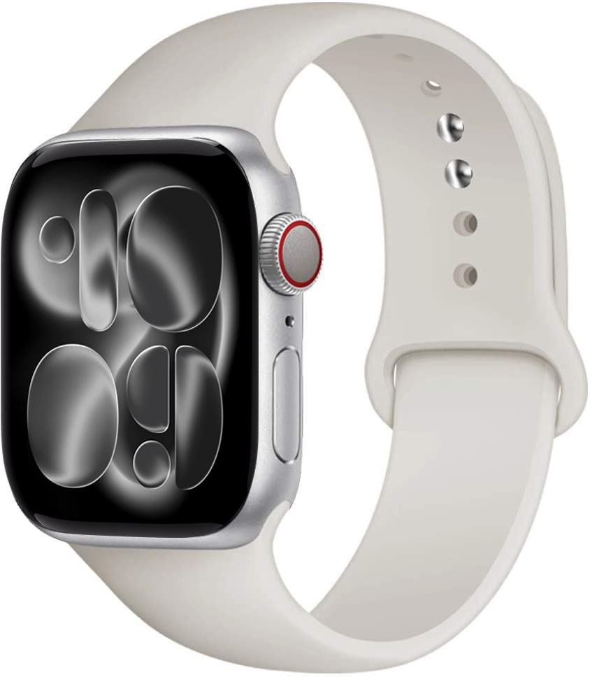 Silicone strap For Apple Watch 11 band 44mm 40mm 49mm 45mm 41mm 38 46mm 42mm correa bracelet iWatch series 9 8 7 6 SE ultra 2 3