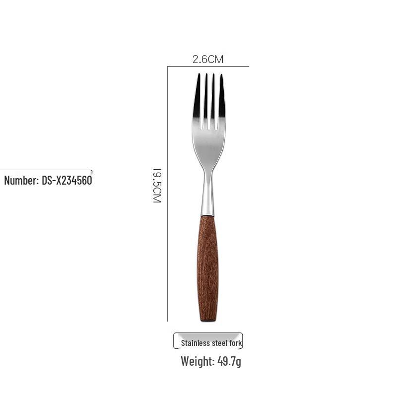Ruhan Retro Stainless Steel Dinner Forks (2-Pack)