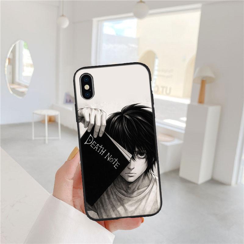 

LO30 Death Note Soft Shell Phone Case for iPhone 16 15 14 13 12 Pro Max Plus Mini iPhone 16