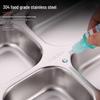 Stainless Steel Divided Lunch Plate with Bowl - 2 Pack