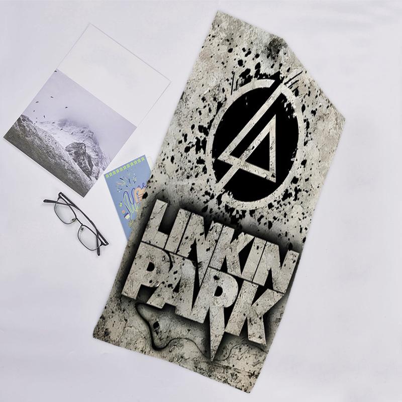 1pc Linkin Park1 Beach Towel, Beach and Seaside Swimming Pool Equipment, Fashion Pattern, Rectangular, Travel Essentials