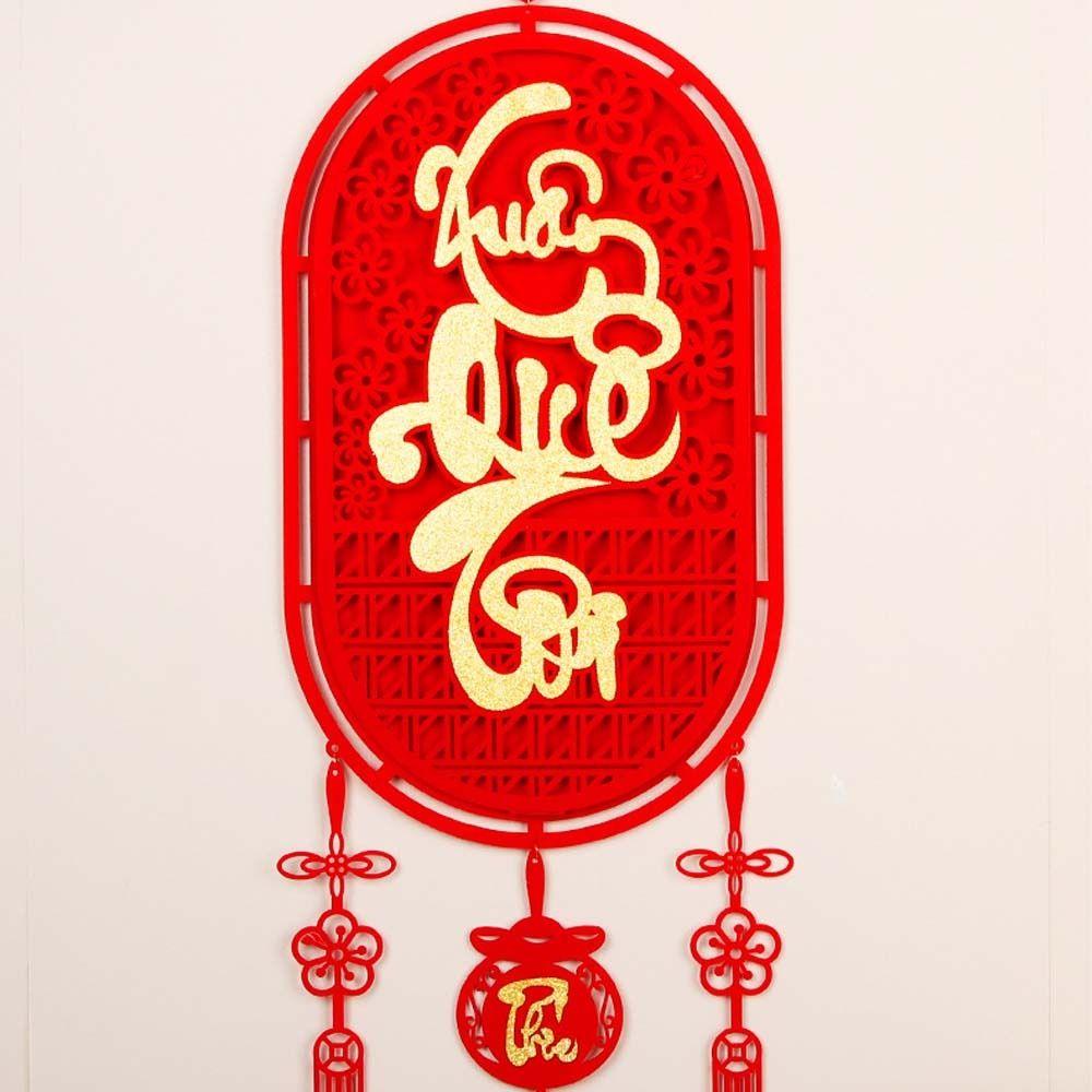 Traditional Fu Character Pendants Chinese Style 2025 New Year Door Couplet  New Year Gift