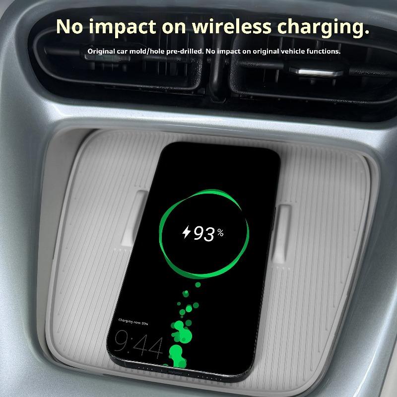 For Geely EX2 2025 Car Central Control Wireless Charging Silicone Mat Cup Holder Cover Interior