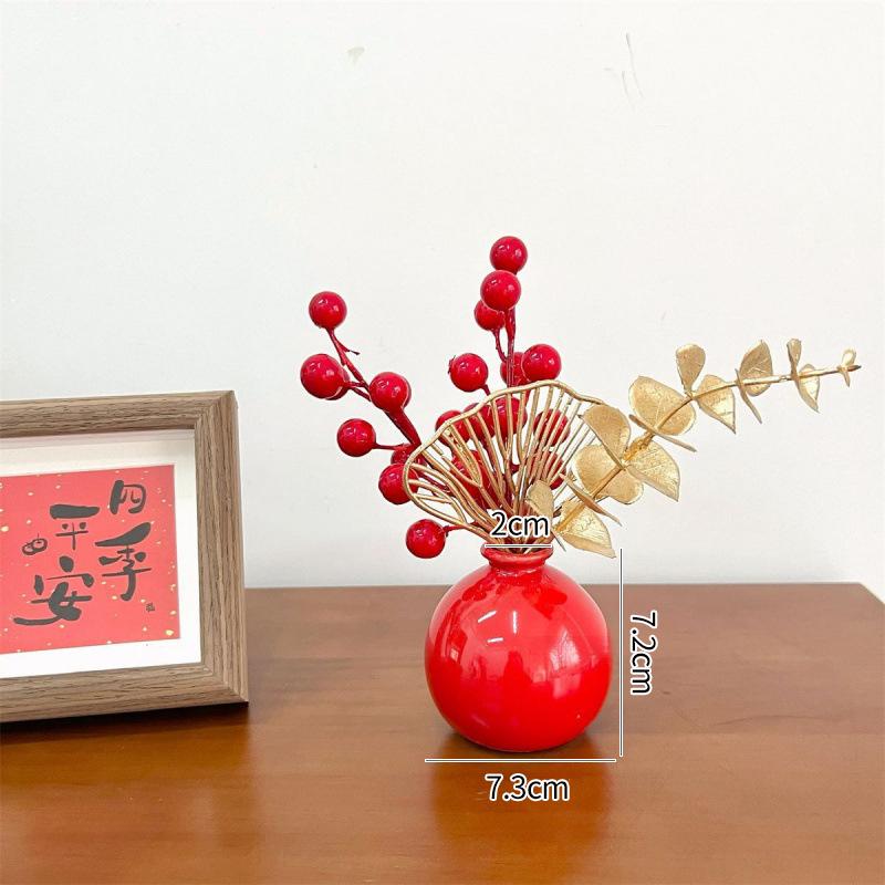 Chinese New Year Decoration Wedding Decoration Horse Year Decoration Flower Vase Hug Bucket Spring Festival Home Decor