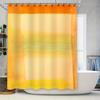 Hand-Painted Watercolor Shower Curtain Orange And Yellow Abstract Design Bathroom Decor Customizable Dimensions Available