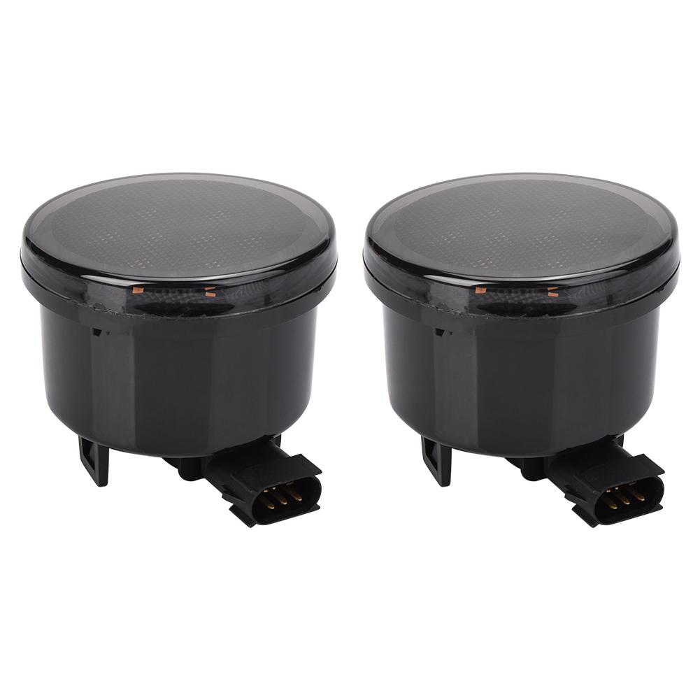 Pair of LED Fender Turn Signal Side Marker Light Fit for Jeep Wrangler JK JKU 2007 2018