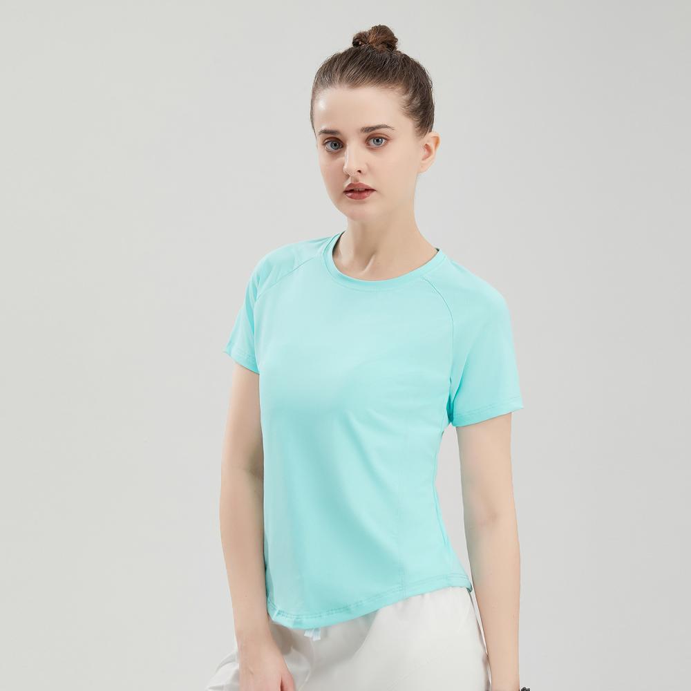 Custom Women's Quick Dry Sports T-Shirt for Morning Runs, Badminton & Volleyball - Comfortable Loose Fit, Short Sleeve