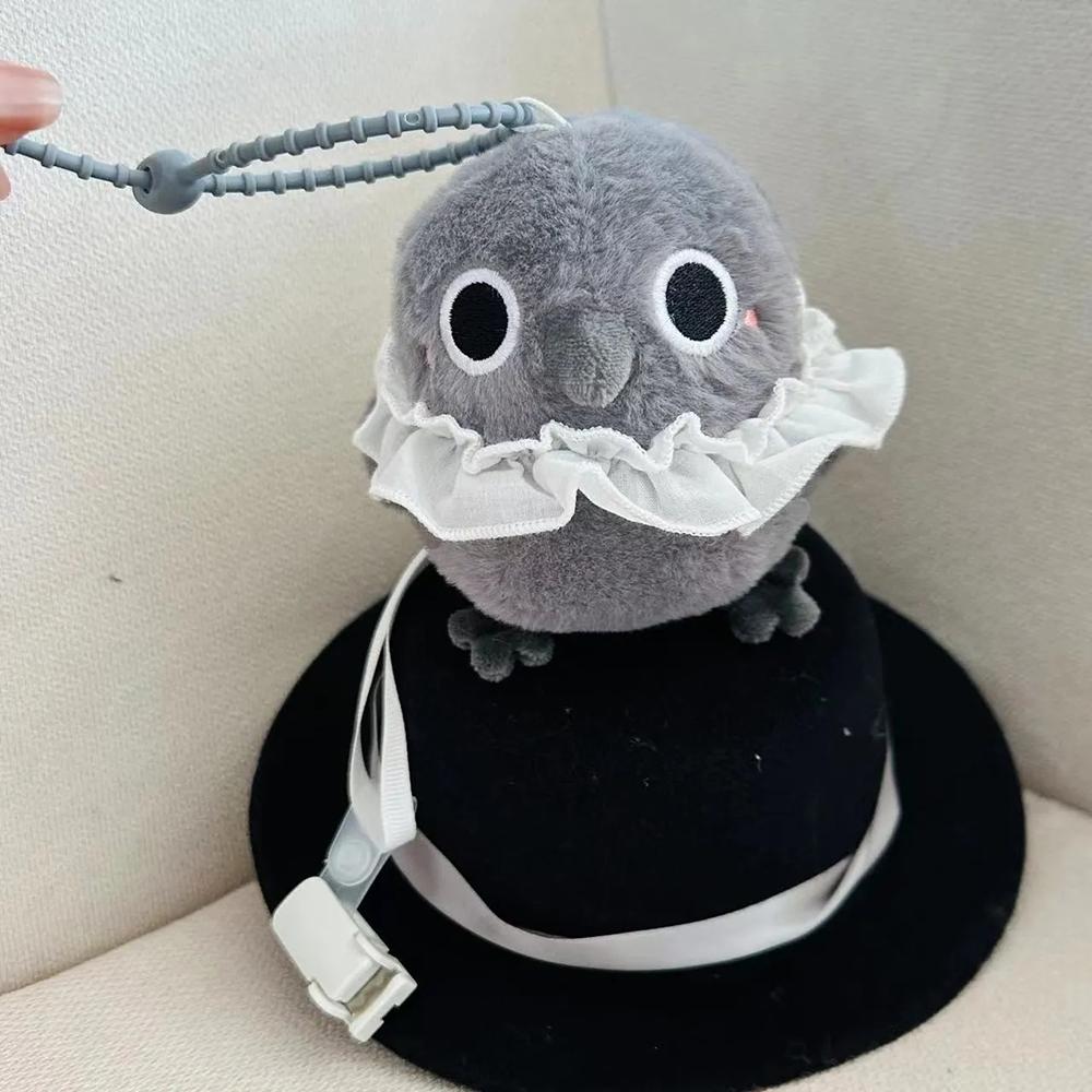Game Love And Deepspace Sylus Zayne Cosplay Keychain Cartoon Crow Snowman Plush Cotton Doll Backpack Pendant Keyring Jewelry