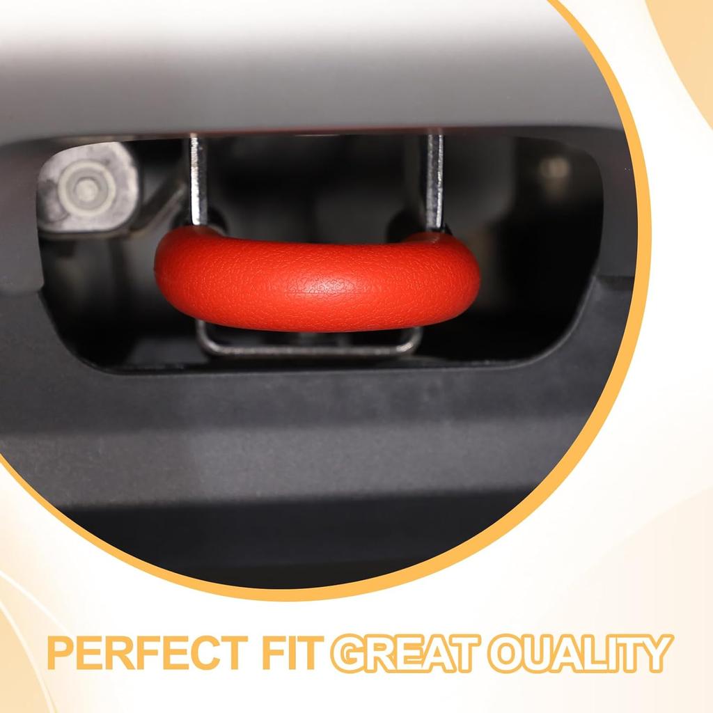 Car Tow Hook Protective Cover Compatible with Ford Ranger 2023-2025 Rubber Front Bumper Tow Ring Pull Ring Protective Case Trailer Pull Ring Trim