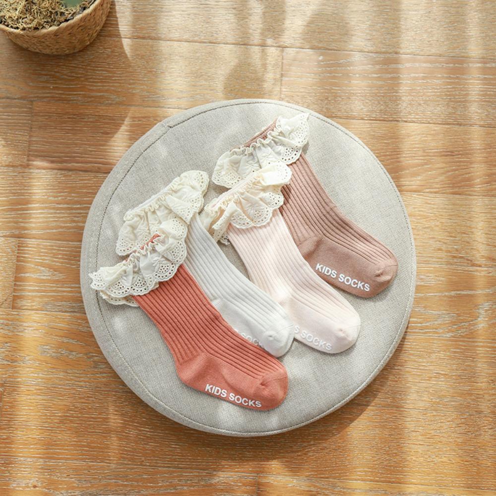Non Slip Dots Kids Mid Calf Socks Mid Calf Length Toddler Floor Socks Baby Socks  Baby Daily Wear