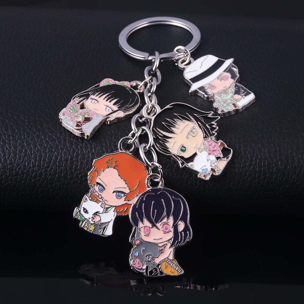 Demon Slayer Keychain With Zinc Alloy Characters For Anime Fans And Gift Giving
