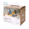 LocknLock Crystal Luster 4-Piece Round Glass Food Storage Set
