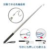 FANAHOKO Cable Routing Hook, Extendable Magnetic Pickup Tool with S-Hook, Replaceable Tip, Maximum Length: 2.7m, Minimum Length: 36cm