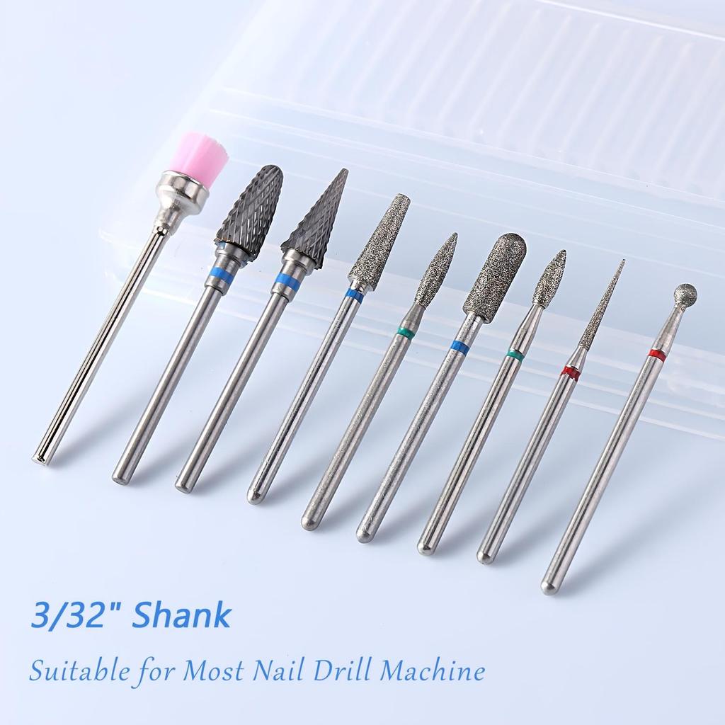 Electric Nail Drill Set with Multiple Grinding Heads for Dead Skin Removal