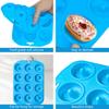 Silicone Donut Pan, Bite Size Silicone Donut Molds for baking, Mini Donut Mold Heat Resistant, Mini Baking Mold for baking delicious donuts,