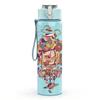 1PC Tower Swirl Abstract Graffiti Art 750ml Color Plastic Sports Water Bottle Leakproof Flip Straw Lid Suitable for Sports Office Home Use