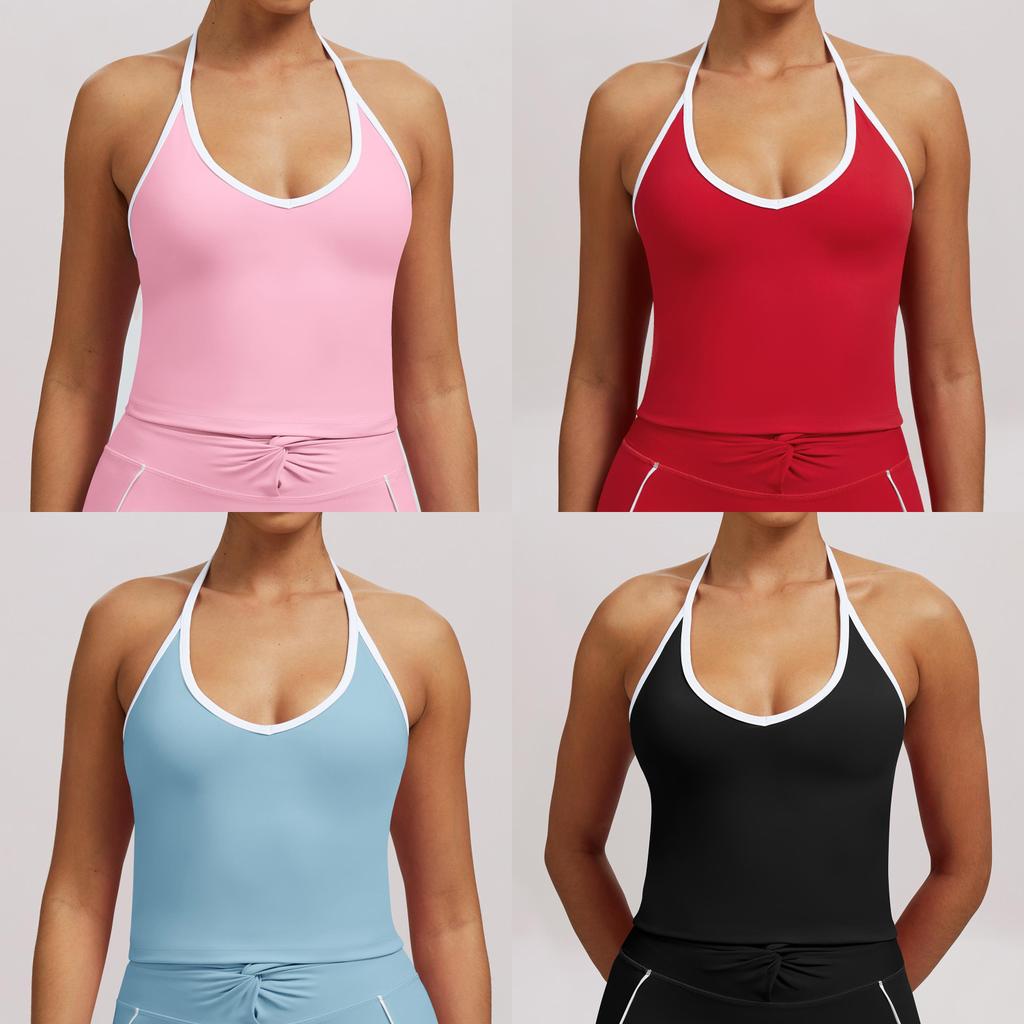 Yoga Sports Bra With Moisturewicking Fabric For Women Gym Fitness