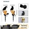 Solar Raven Skull Halloween Garden Light - Outdoor Resin Courtyard Decoration