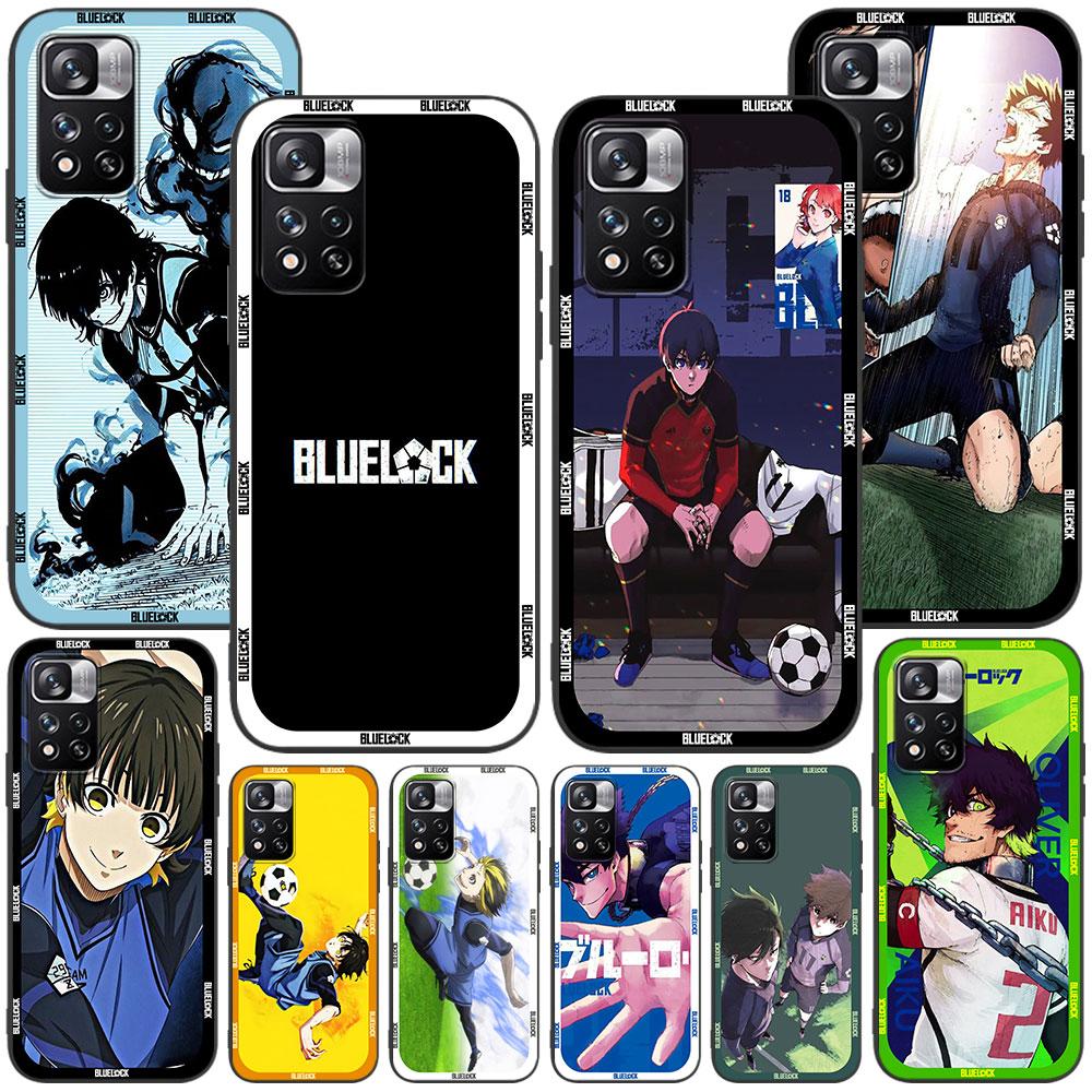 

Аниме синий чехол-замок для Xiaomi Redmi 10 9A 9i 10C 9C 9 Prime 9T 10X 10A K40 Pro Note 12 черный мягкий чехол для мобильного телефона TPU Funda