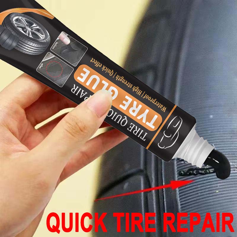 Powerful quick-drying rubber glue for tire repair, wear-resistant and non-corrosive rubber adhesive, power tire repair tool