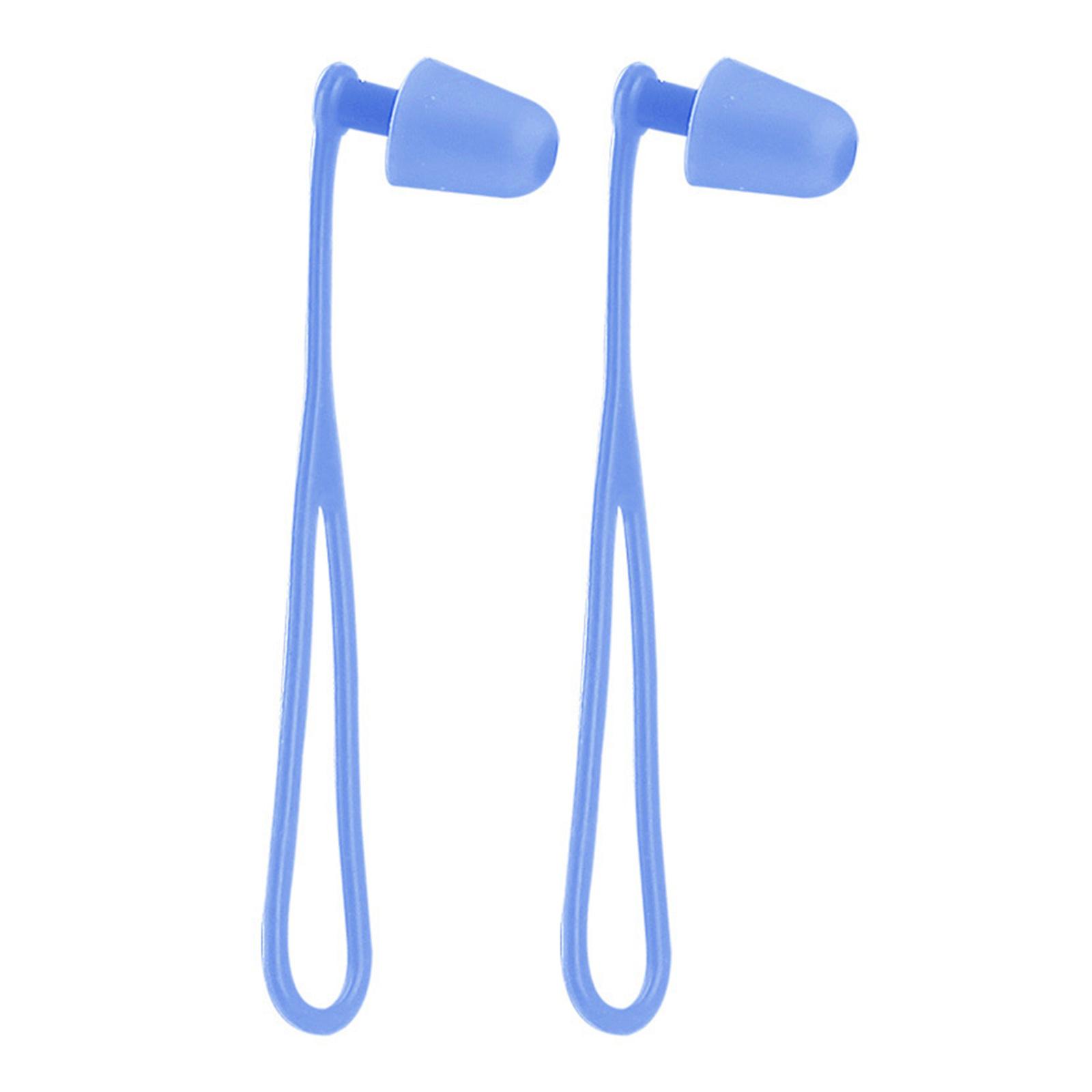 

Swimming Ear Plugs with Cord Reusable Swim Ear Plugs Water Resistant Silicone Earplugs For Adult Shower Bath Diving