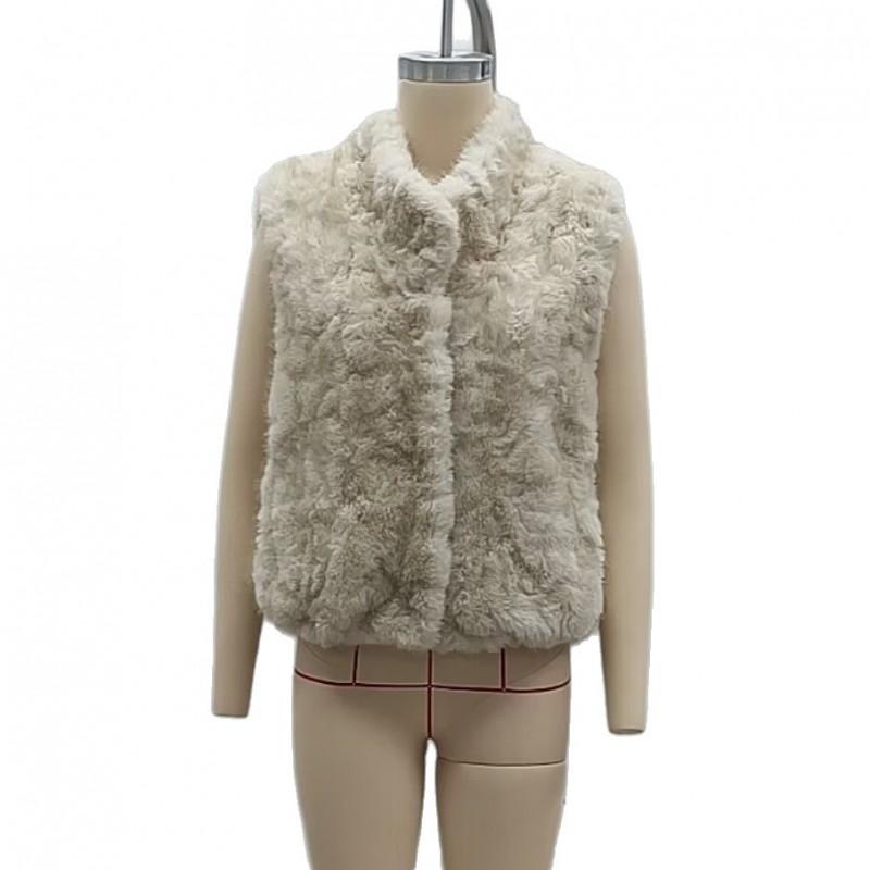 Womens Faux Mink Fur Vest Stand Collar Thick Warm Fashion Winter Waistcoat